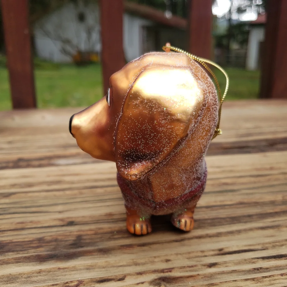 Z Gallerie glass dachshund